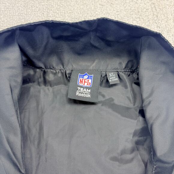 VTG Washington Redskins Windbreaker Men's XL Black Full Zip Sports Illustrated - Picture 7 of 10